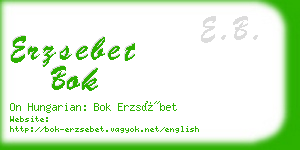 erzsebet bok business card